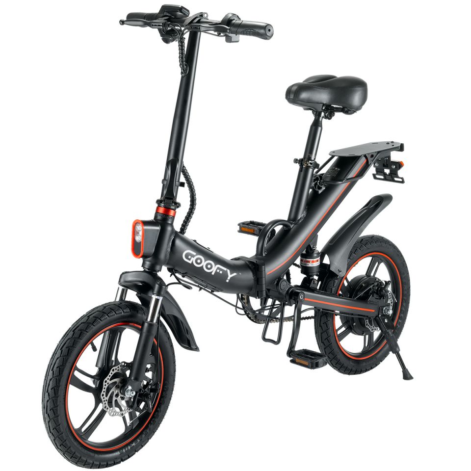 GOOFY Stripe 16 Inch Big Battery Foldable Electric Bike